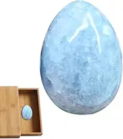 Crystal Palm Stone - Crystal Dragon Egg Stone Figurines,Pocket Worry Stone, Palm Stone, Crystal Reiki Accessories, Sphere Sculpture for Desk Decoration