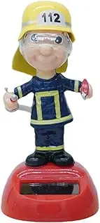 Car Dashboard Ornament Decor, Solar Swinging Firefighter, Solar Dancing Figurines, Novelty Solar Powered Dancing Figures, Solar Toy Ornament, Univers al Fit for Car Interior Accessories