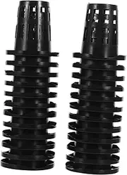 HYTROVE 50Pcs Hydroponic Net Pots Reusable Plastic Planting Baskets for Vegetables Fruits Flowers for Soilless Cultivation Gardens Balconies Greenhouses