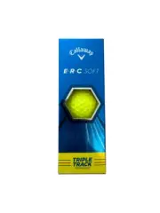 Callaway ERC Soft Triple Track Golf Balls (64279581280) - Yellow (1 Sleeve)
