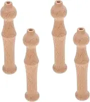 TEHAUX 4pcs Poking Tool Electric Felt Needle Felt Wooden Tool Felting Kit Needle Felting Supplies Needle Felting Needles Needle Felting Tools Felting Needle Embroidery Punch Pen Beech