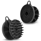 2-in-1 Silicone Body Scrubber and Scalp Massager Shampoo Brush, Food-Grade So...