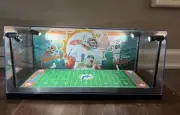 2 Mini Helmet display case with LED lights - Custom - Dan Marino + Dolphins