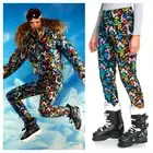 NWT Sz XL ROWLEY X ROXY Fuseau Technical Snow Pants Womens Black MultiFloral
