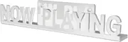 Wall Mount CD Record Display Stand Now Playing Acrylic Vinyl Record Shelf for Home Decoration White Easy Install Easy to Use