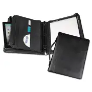 15540 Regal Leather Padfolio Zipper 1 inch Ring Binder, Carry Handle, Interio...