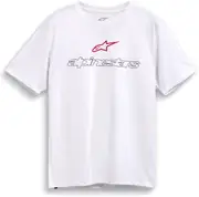 Alpinestars Linear Trace CSF, t-shirt , color: White/Red/Black , size: XL