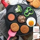 Pancake Pan with Handle 7 Animal Molds Pancake Maker Pan for Kids fihjR