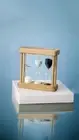 Classic Wooden Frame Sand Hourglass Timer, Decorative Sandglass Clock for 1/3/5