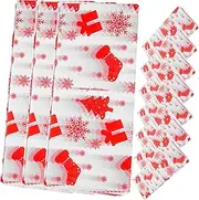 Abaodam 10 Sheets Silver Christmas Wrapping Paper Tissue Paper Bulk Festive Wrapping