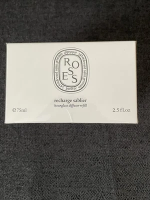 Diptyque 34 Recharge Sablier (Roses); Hourglass Diffuser Refill 75ml/2.5oz NIB