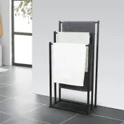 Free Standing Towel Racks,3 Tier Drying Shelf Free Standing Towel Holder Hanger