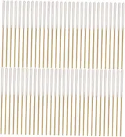 OHPHCALL Professional Long Cotton Swabs for Ear Cleaning Makeup Accessories 60 Pack Soft Tips Hair-free Absorbent