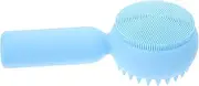 COMPUKAS Handheld Silicone Facial Brush for Deep Cleansing Soft Bristles Pore Cleanser Design for All Skin for Daily Facial Care