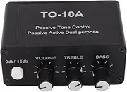 ElgnAura Mini Stereo Audio Preamplifier, Small Headphone Amplifier NE5532 with Treble Bass Volume Control and 3.5mm Input Output for Music Streaming