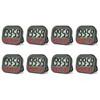 8X Kitchen Timer, Digital Visual Timer Magnetic Clock Stopwatch Countdown1739