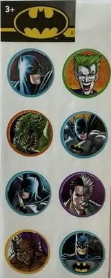 BATMAN CIRCLE Stickers(8pc)Joker*Two Faced*Hero*Cartoon Character•Card Making•