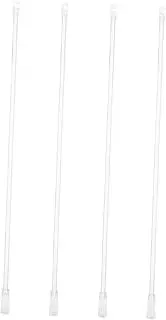 [MUCKLILY] 4pcs Vertical Blind Accessories Plastic Blinds Rods Wand Stick Hook Handles for