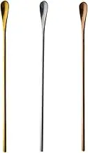 Tablespoons 3 Pcs Stainless Steel Cocktail Mixing Spoon Long Handle Mixing Spoon Barware Stirring Spoon,for Ice Cream Cold Drink Fruit Juice Serving Spoon