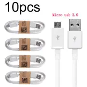 10x Micro USB Charger Charging Cable Cord For Samsung Xiaomi Nokia Android Phone
