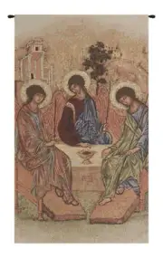 Most Holy Trinity II Italian Jacquard Woven Tapestry Textile Wall Art Decor