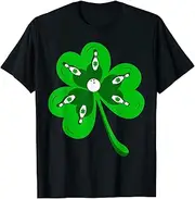 [VidiAmazing] Lucky Bowling Accessories Shamrock Bowling St. Patricks Day ds1151 T-Shirt