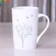 [協貿國際] 陶瓷杯帶蓋咖啡馬克杯 小鳥銀樹