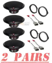 Rockford Fosgate 3-Way 6.5 " Front & Rear Speakers for 2008-2022 Honda Accord