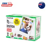 Fujifilm INSTAX Film Mini - 60 Shot Pack - Instant Film Sheets/White Border, AU*