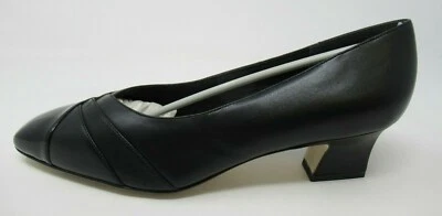 NATURALIZER WOMEN'S SAMANTHA BLACK MULTI LEATHER PUMPS HEELS SHOES SZ: 10/N