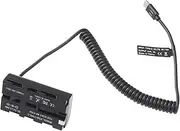 USB-C to NP-F550/F750/F970 Coupler Dummy Battery AC Power Adapter Kit for NP-F Series Battery Monitors