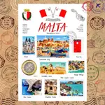 【33明信片本舖】台灣文創明信片 尼森 世界旅行 WORLD TRAVEL - MALTA 馬爾他