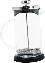 OKUMEYR Plunger Set Stainless Steel Pot Glass Tea Brewer Portable for Home Hotel Restaurant
