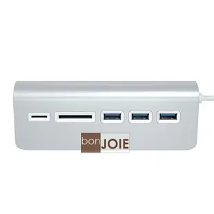 ::bonJOIE:: 美國進口 Satechi Aluminum USB 3.0 Hub & Card Reader 鋁合金材質 集線器 (含 SD / Micro SD 讀卡器)(全新盒裝) 讀卡