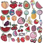 GYGYL 30pcs Car Embroidered Patches, DIY Sew Applique Repair Patch, Sew On/Iron On Patch for Jackets, Jeans, Pants,Backpacks, Clothes