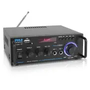 Pyle PDA29BU Compact Wireless Bluetooth USB FM Radio Stereo Power Amplifier