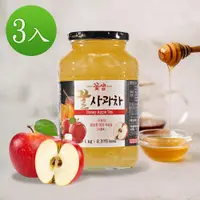 在飛比找ETMall東森購物網優惠-【韓味不二】3罐組-花泉蜂蜜蘋果茶1kg-韓國進口