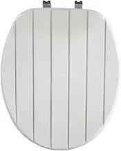 Toilet Seat,Wood Toilet Lid,Quietly Close Toilet Cover,Stainless Steel Hinges Wooden Toilet Seat,Easy to Install Also Easy to Clean