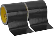 uxcell 4"x0.01" Bookbinding Tape, 22 Yard Total 2 Roll Cloth Bookbinding Repair Tape Book Binding Tape Self Adhesive for Repairing Old Books, Black