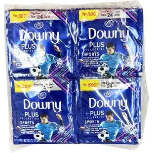 印尼 DOWNY +Plus Sports 隨身包柔軟精-藍 12*10ml