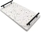 GABEL & TELLER Terrazzo Serving Board, Black and White, 35 x 18 cm