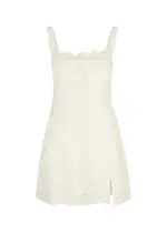 Free People Vanda Cotton Mini Dress - White - XS XS