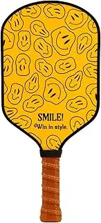 Pickleball Paddle INFIN8 – Lemonade (Smiles), USAPA Approved, Lightweight Design, Carbon Fiber Core, Shock-Absorbing Grip, Designed in New York, Perfected for You