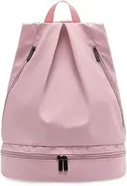 Dajingkj Dry Wet Separated Swim Backpack Beach Bag Gym Backpack with Shoe Compartment Mountaineering and cycling sports bag