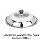 Pot Lid Wok Lid Combined Vegetable Cover 36CM 38CM Kitchen Supplies Pot-Lid 28CM
