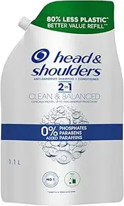 Head & Shoulders Clean & Balanced Anti Dandruff 2 In 1 Refill 1.1l Shampoo