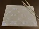 6 Chilewich Martha Stewart Coverlet Placemats Wheat 14" x 19" NWT $120.