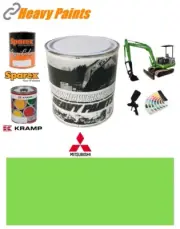 Mitsubishi Digger Light Green Paint Excavator Enamel Paint 1 Litre Tin