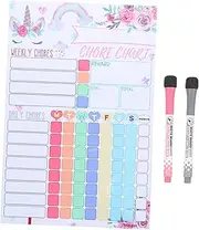 FUNOMOCYA Fridge Rewards Chart for Kids Chart Reusable Daily Routine Chart Kids Reward Chart Reusable Behavior Chart Accessory