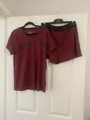Calvin Klein Ladies Pyjama Set Cordovan Medium